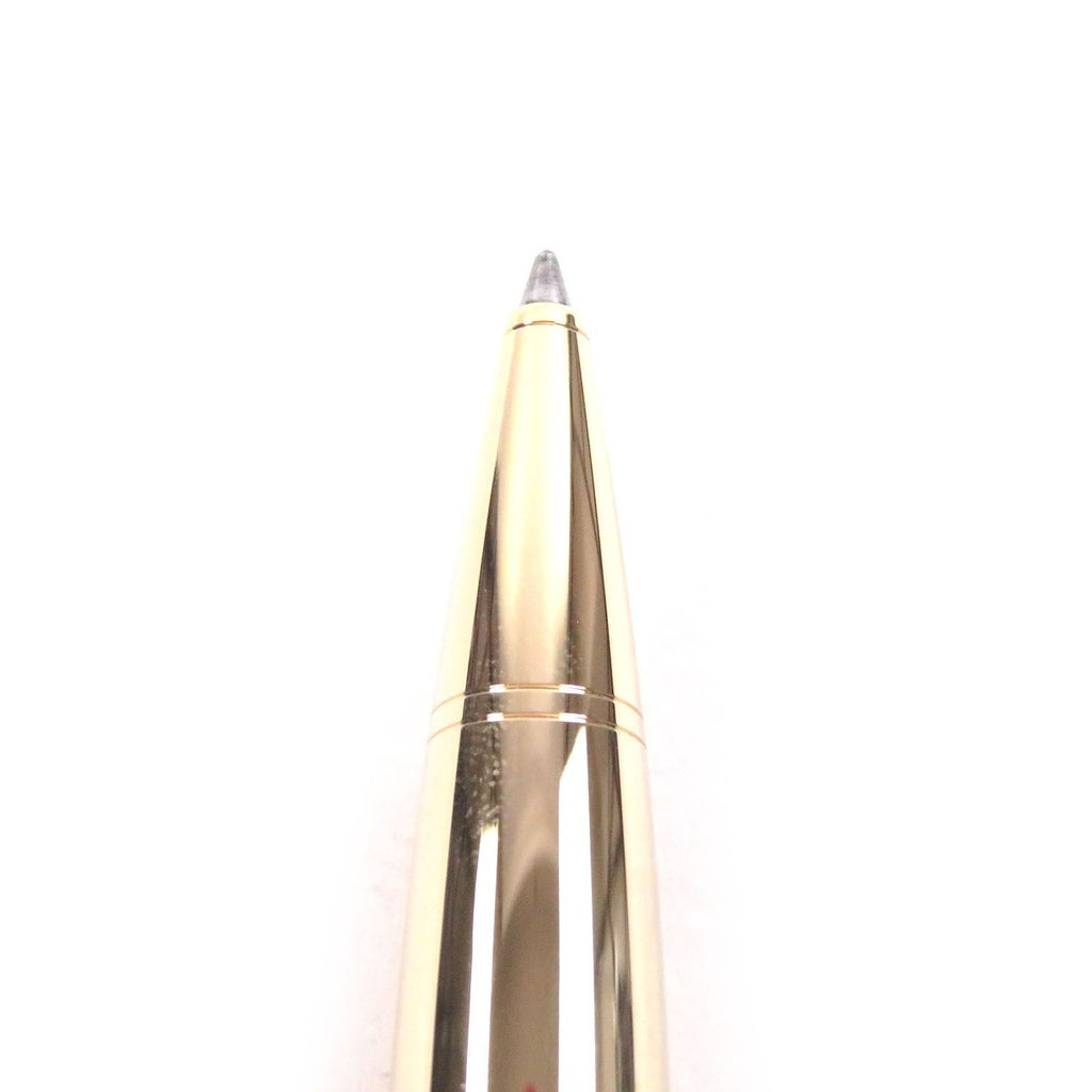 Louis Vuitton Grand Tour Damier Cap Type Ballpoint Pen Brown Gold Handwriting — view 4