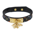 Louis Vuitton Bracelet Game On Collection Mp285 F Leather Black