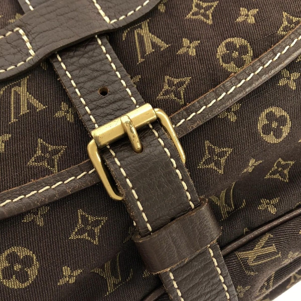 Louis Vuitton Monogram Mini Lin Saumur 30 cm — view 6