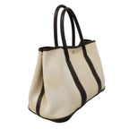 Hermes Tote Garden Party PM Toile Ash Brown Silver — view 2