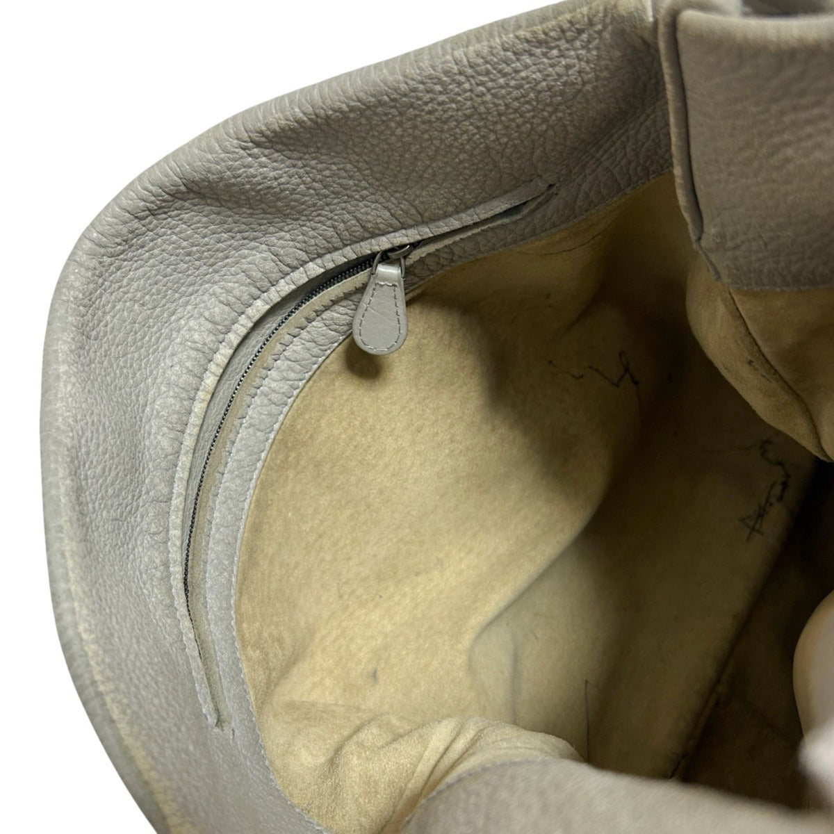 Bottega Veneta One Shoulder Bag Intrecciato Leather Light Gray Braided — view 8