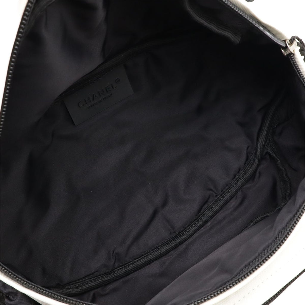 Chanel Sport Line Waist Pouch Bag Body Logo Nylon White — view 7