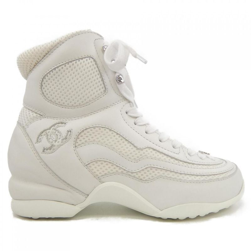 Chanel Size 37 White Sneakers