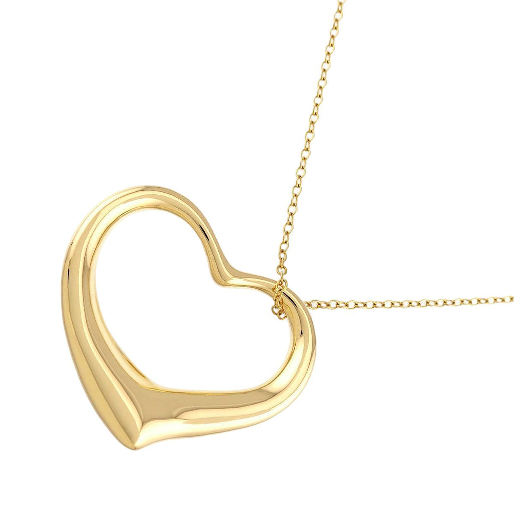 Tiffany & Co Open Heart 36 Long Necklace 77 cm 18k YG Yellow Gold