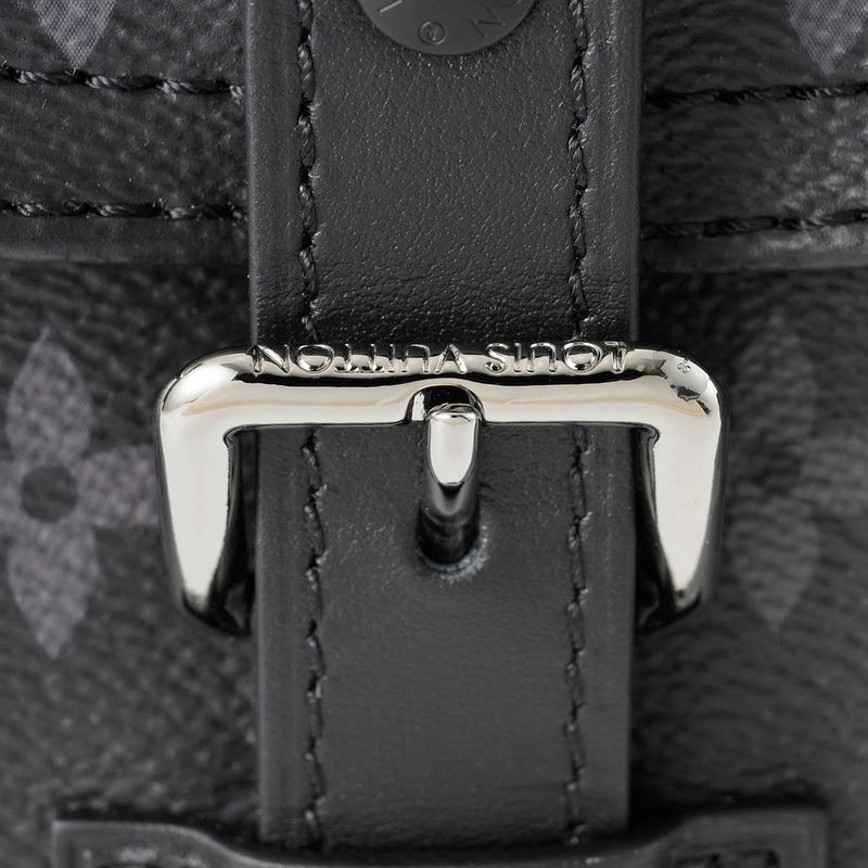Louis Vuitton Shoulder Bag Nano Christopher Black Gray — view 6