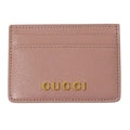 Gucci Card Case Leather Pink Fixed Era Logo