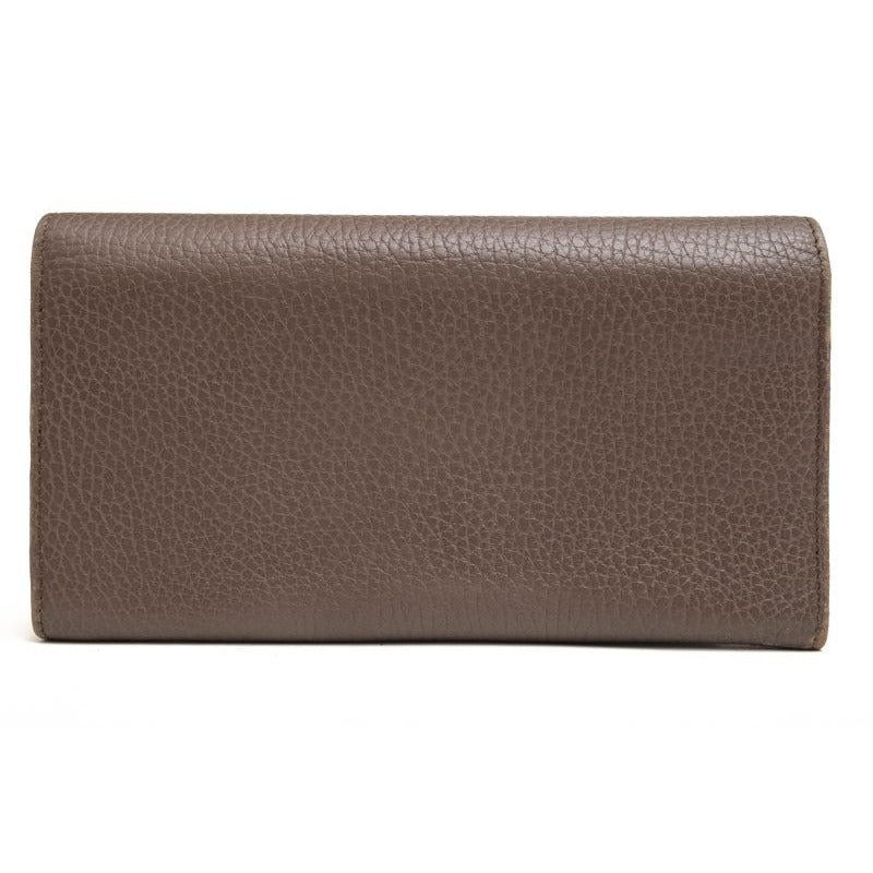 Gucci Long Wallet Women Leather Gray Swing with Coin Purse — view 2