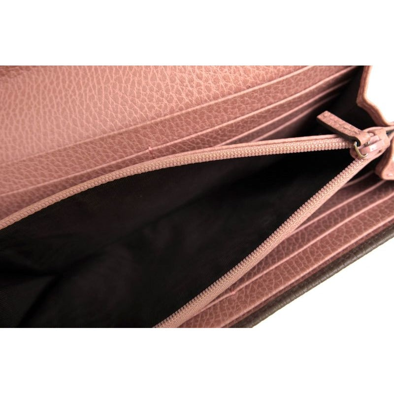 Gucci Long Wallet Women Leather Gray Swing with Coin Purse — view 7