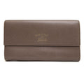 Gucci Long Wallet Women Leather Gray Swing with Coin Purse