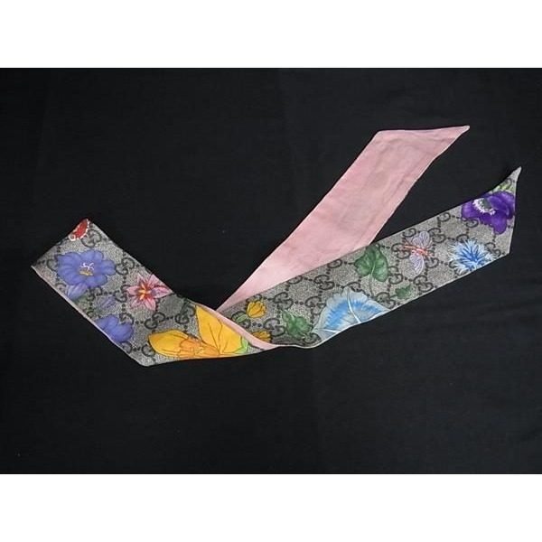 Gucci GG Flora Flower Floral Ribbon Scarf Skirt Multicolor — view 2