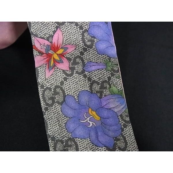 Gucci GG Flora Flower Floral Ribbon Scarf Skirt Multicolor — view 3