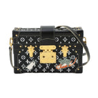 Louis Vuitton Monogram Petite Malle Shoulder Bag Black
