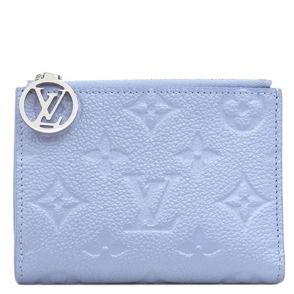 Louis Vuitton Bifold Wallet Portefeuille Lisa Monogram Empreinte Blue Floss