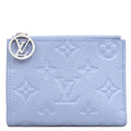 Louis Vuitton Bifold Wallet Portefeuille Lisa Monogram Empreinte Blue Floss