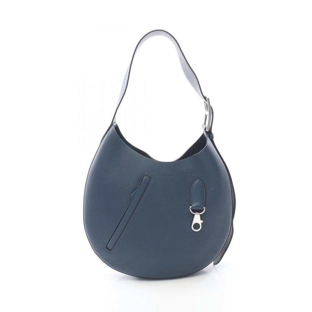 Hermes Shoulder Bag Alson Bour de Pluse Leather Boule Blue-de-prusse Navy