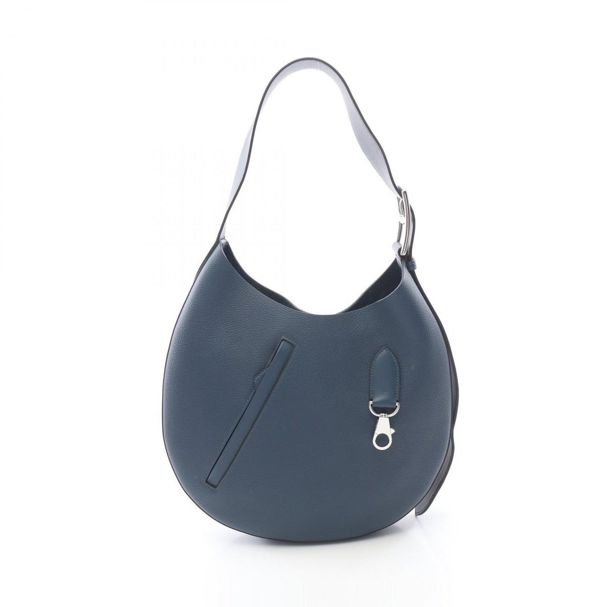 Hermes Shoulder Bag Alson Bour de Pluse Leather Boule Blue-de-prusse Navy