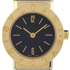 Bvlgari Tubogas Watch SS YG Quartz Black
