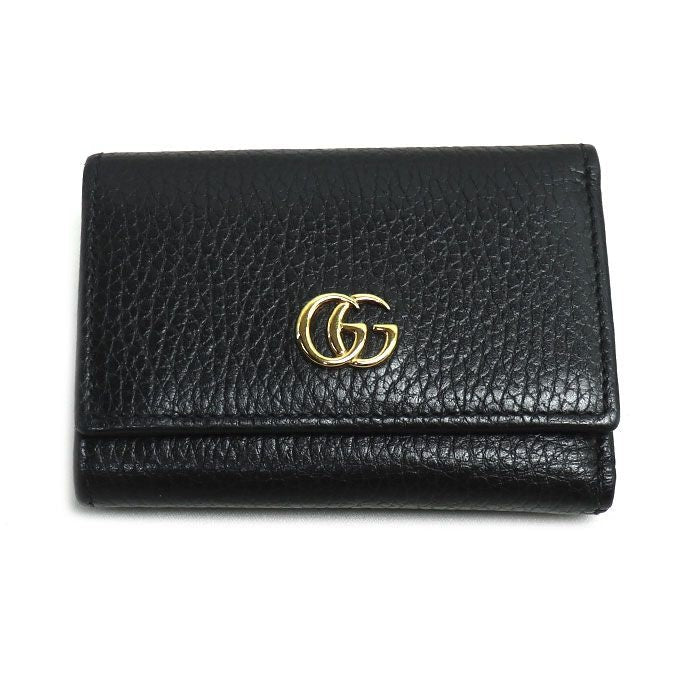 Gucci GG Marmont Compact Wallet Trifold Black