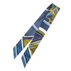 Hermes Twilly George Washington's Carriage Detaille Silk Blue White Yellow — view 2