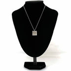 Gucci Square Logo Plate Necklace Silver — view 5