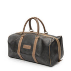 Dior Vintage Travel Boston Gray Brown Honeycomb Canvas Shoulder Bag — view 2