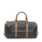 Dior Vintage Travel Boston Gray Brown Honeycomb Canvas Shoulder Bag — view 5