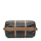 Dior Vintage Travel Boston Gray Brown Honeycomb Canvas Shoulder Bag — view 6
