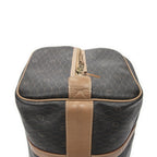 Dior Vintage Travel Boston Gray Brown Honeycomb Canvas Shoulder Bag — view 8