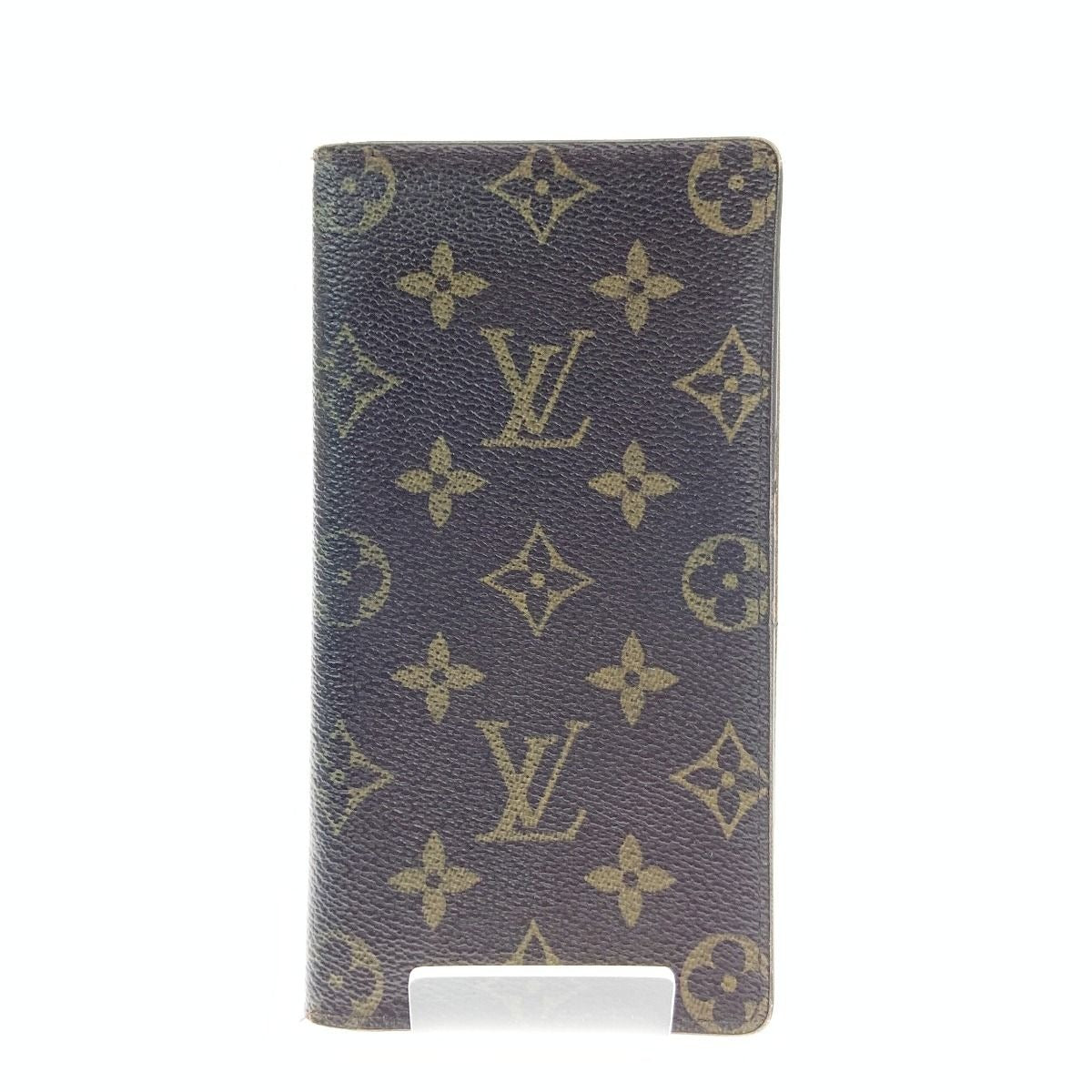 Louis Vuitton Monogram Card Holder Credit Bifold Long Bill Brown