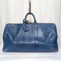 Louis Vuitton Keepall 55 Epi Toledo Blue Boston Bag Leather