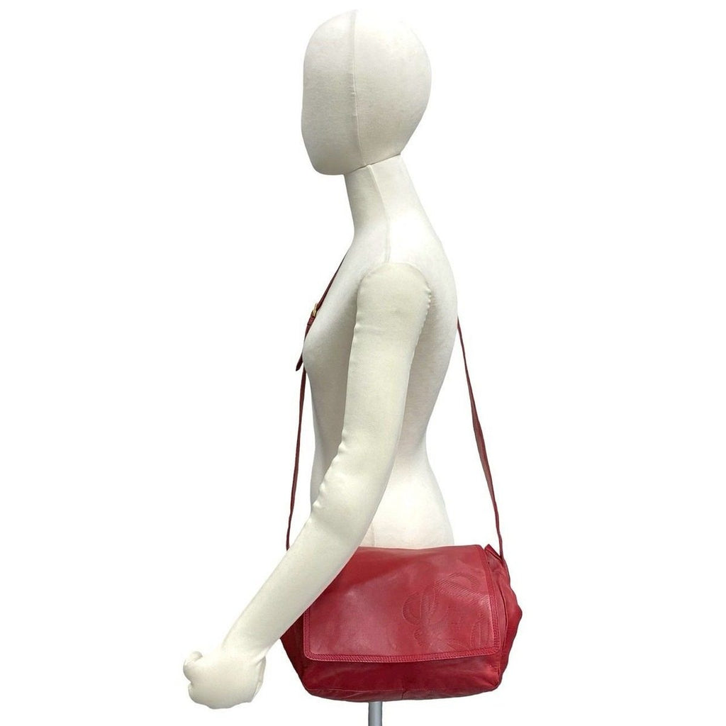 Loewe Vintage Anagram Logo Nappa Leather Drawstring Shoulder Bag Pochette — view 2
