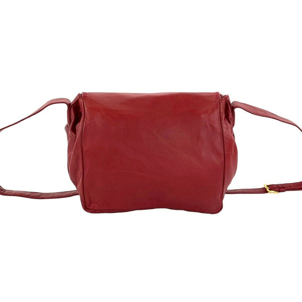 Loewe Vintage Anagram Logo Nappa Leather Drawstring Shoulder Bag Pochette — view 3