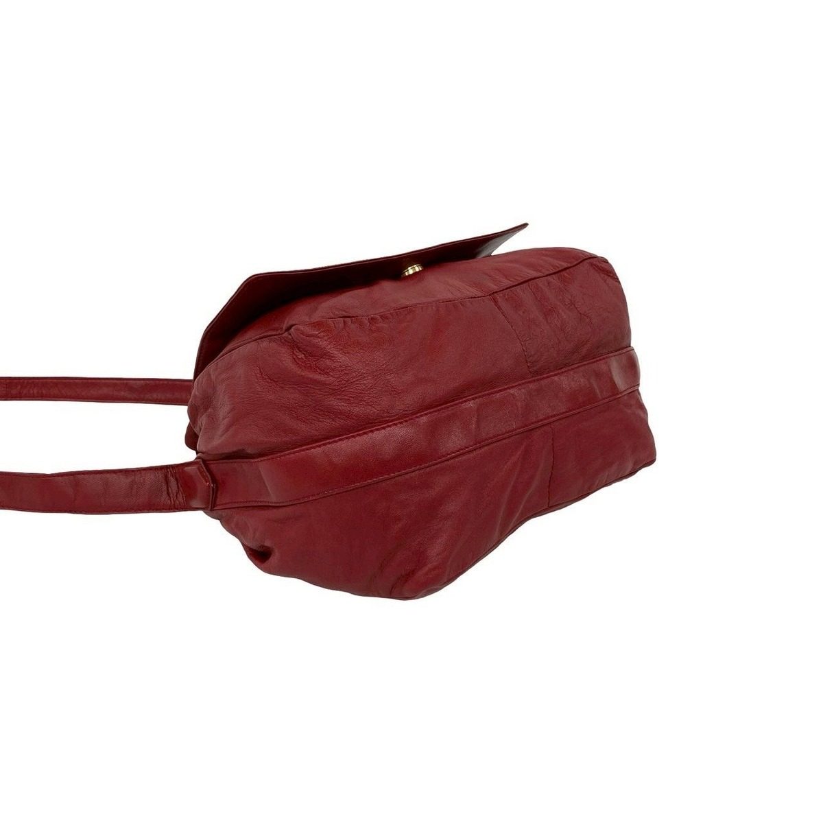 Loewe Vintage Anagram Logo Nappa Leather Drawstring Shoulder Bag Pochette — view 7