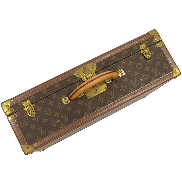 Louis Vuitton Trunk Bisten 55 Monogram Canvas Gold Hardware Brown — view 5
