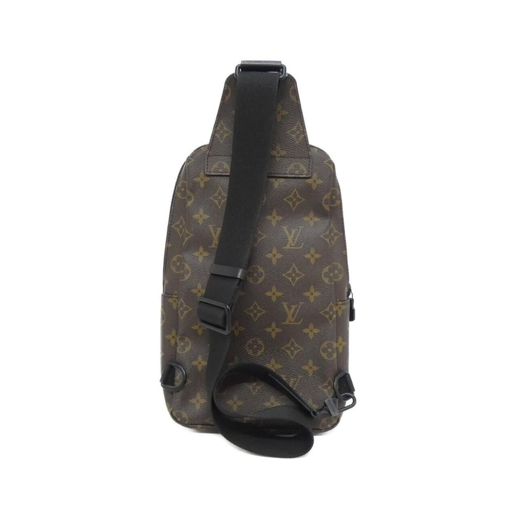 Louis Vuitton Monogram Macassar Avenue Sling Bag Brown Marron Black — view 2