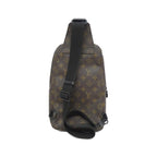 Louis Vuitton Monogram Macassar Avenue Sling Bag Brown Marron Black — view 2