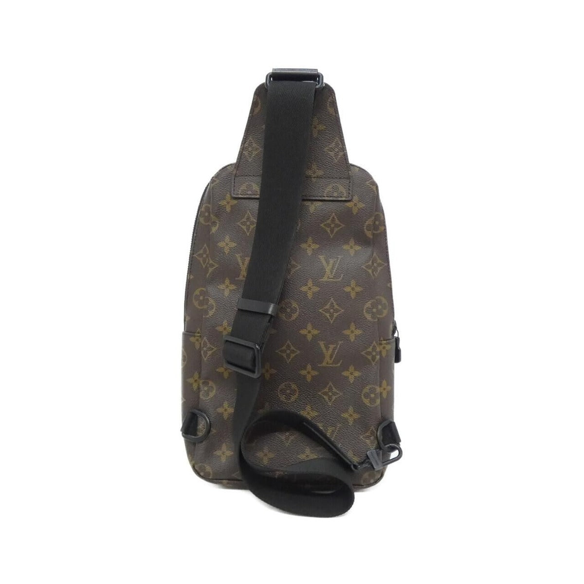 Louis Vuitton Monogram Macassar Avenue Sling Bag Brown Marron Black — view 2