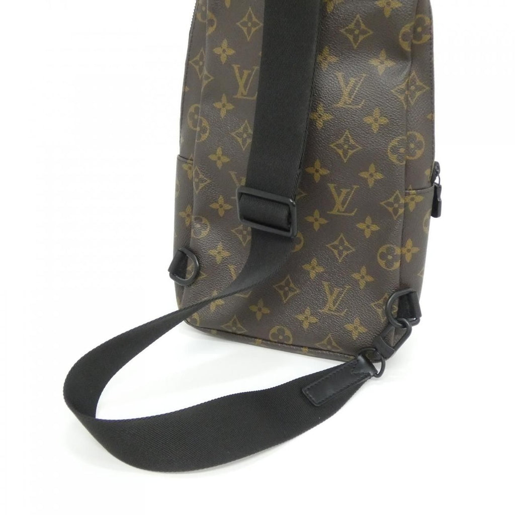 Louis Vuitton Monogram Macassar Avenue Sling Bag Brown Marron Black — view 9