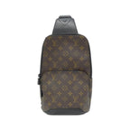 Louis Vuitton Monogram Macassar Avenue Sling Bag Brown Marron Black