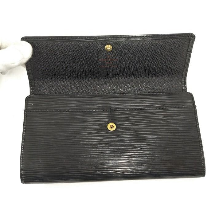 Louis Vuitton Porte Monet Cles Di Epi Black — view 2