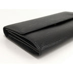 Louis Vuitton Porte Monet Cles Di Epi Black — view 5