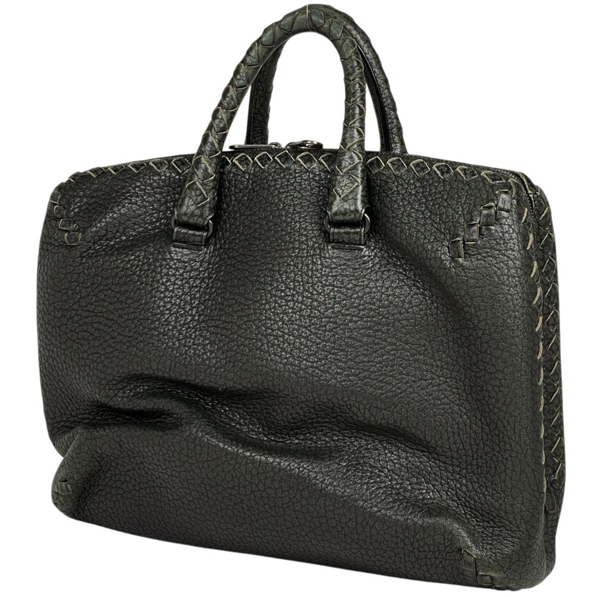 Bottega Veneta Intrecciato Handbag Khaki Leather Green