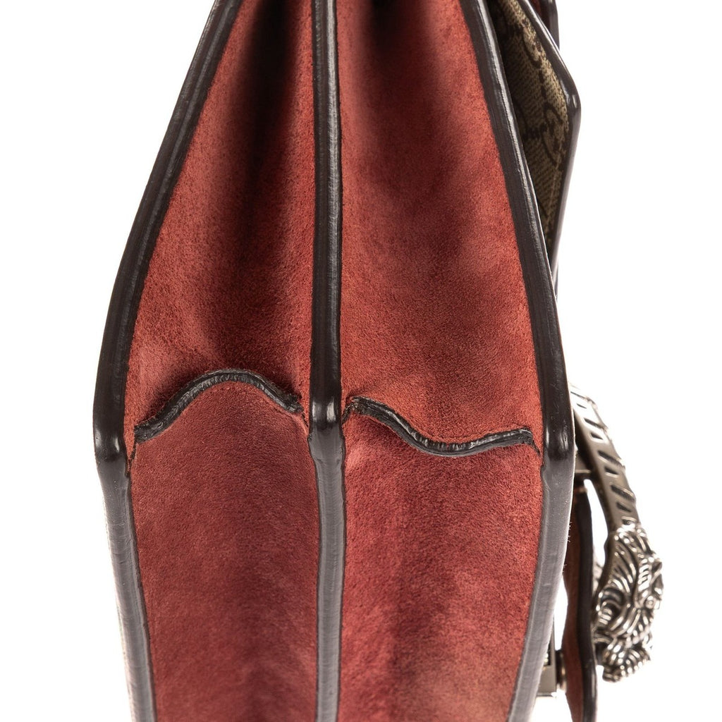 Gucci Blooms Dionysus Beige Burgundy Supreme Canvas Shoulder Bag — view 7