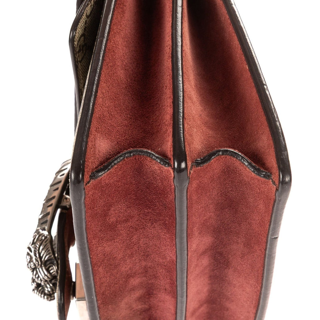 Gucci Blooms Dionysus Beige Burgundy Supreme Canvas Shoulder Bag — view 8