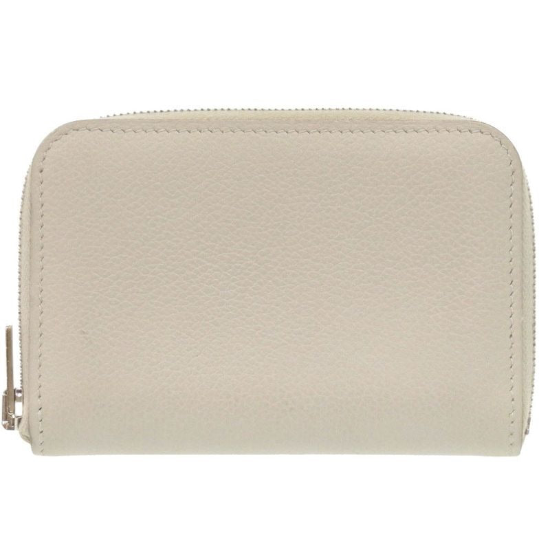 Hermes Zip Angot Evercolor Griper Silver Hardware Card Case — view 2