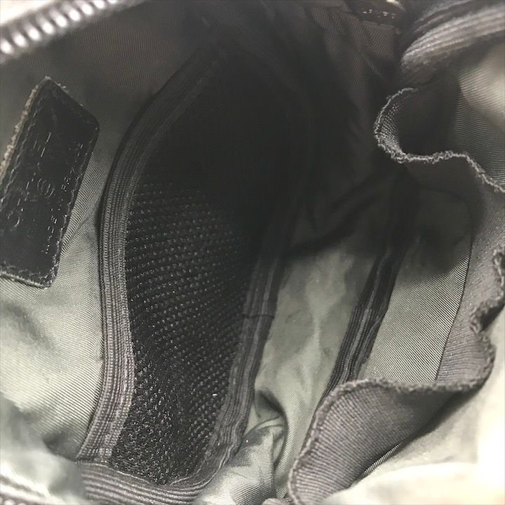 Chanel CC Logo Sports Line Shoulder Bag 2-Way Nylon Canvas Black Green — view 8