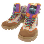 Gucci Adidas 37.5 Canvas Rubber Multicolor Trekking Shoes Short Boots
