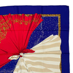 Hermes Scarf Silk Carre 90 Souvenirs de Paris Memories of Eiffel Tower — view 3