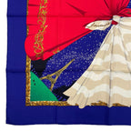 Hermes Scarf Silk Carre 90 Souvenirs de Paris Memories of Eiffel Tower — view 4