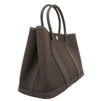 Hermes Handbag Garden Party TPM Toile Military Ebene Silver — view 2